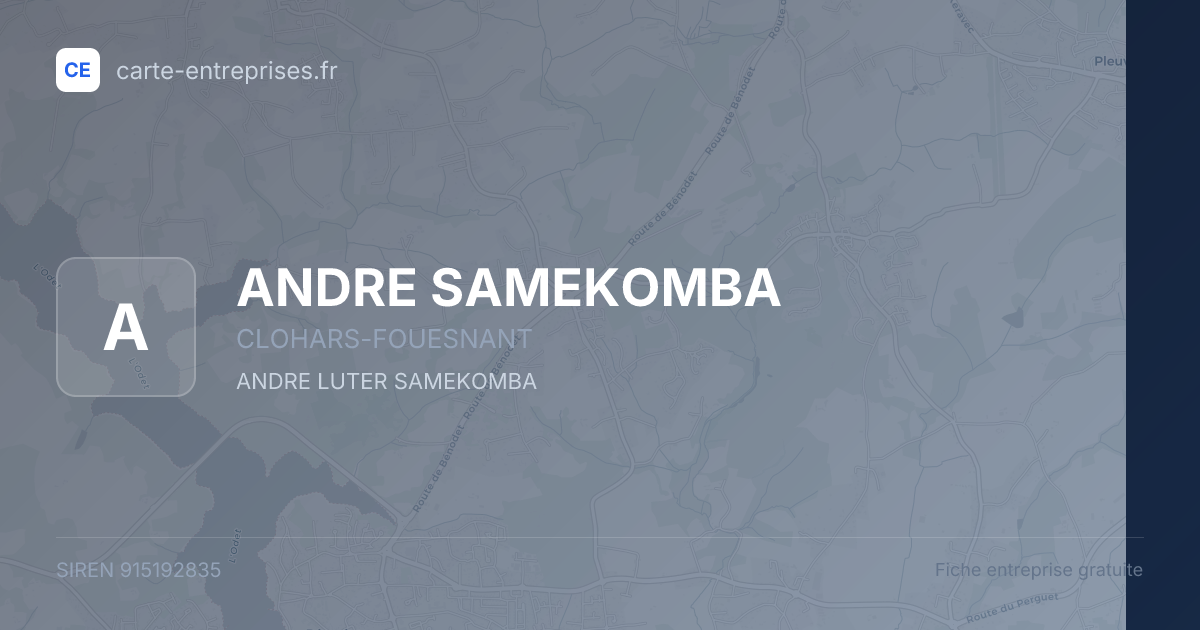 ANDRE SAMEKOMBA — 915192835 — fiche entreprise