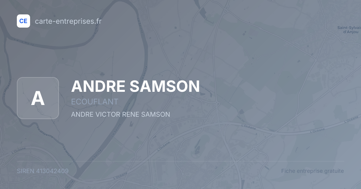 ANDRE SAMSON — 413042409 — fiche entreprise
