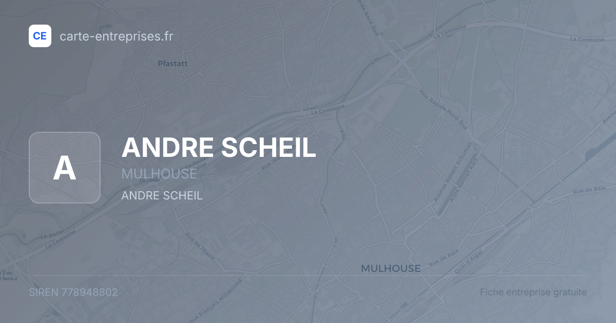 ANDRE SCHEIL — 778948802 — fiche entreprise