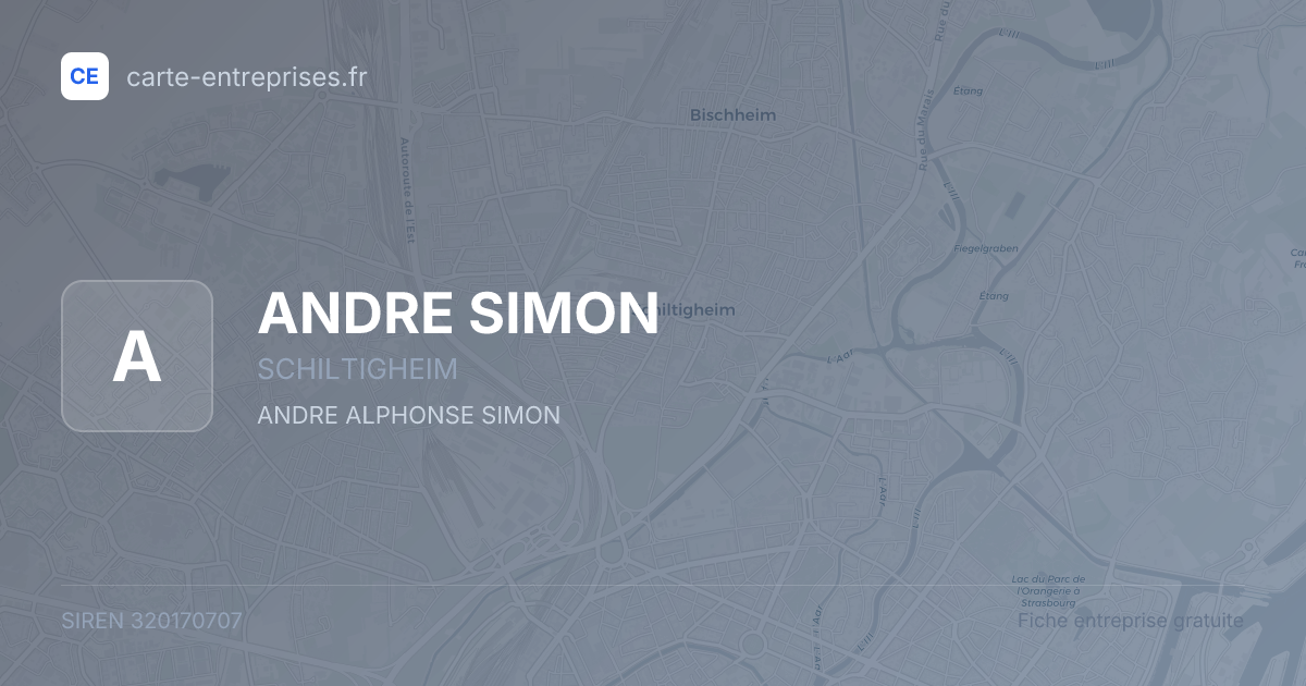 ANDRE SIMON — 320170707 — fiche entreprise
