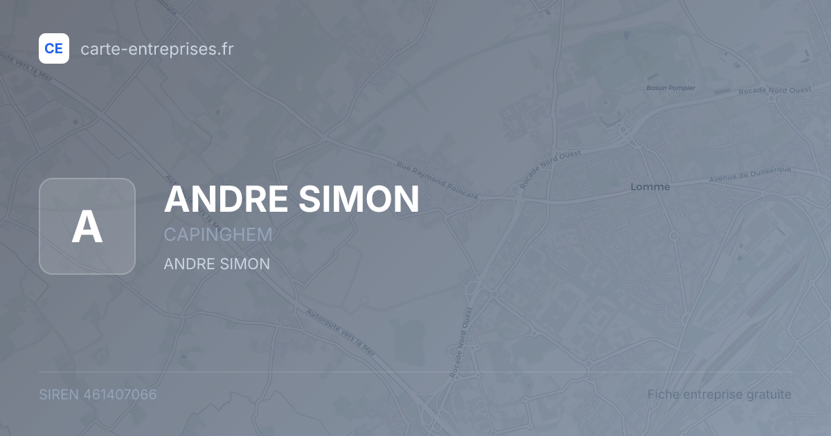 ANDRE SIMON — 461407066 — fiche entreprise