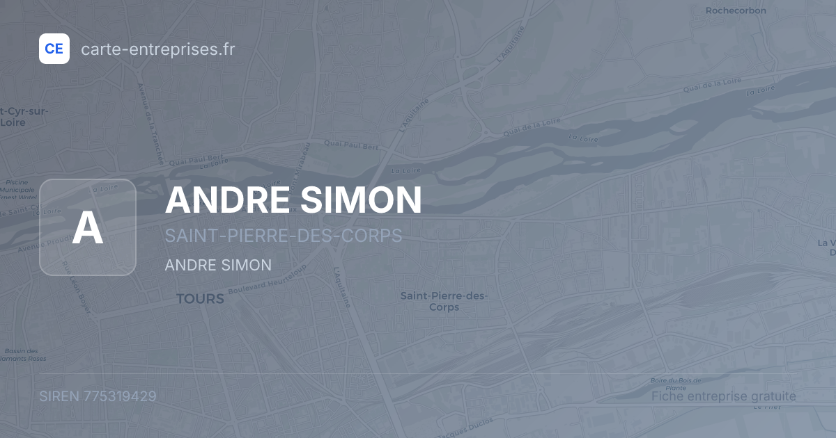ANDRE SIMON — 775319429 — fiche entreprise