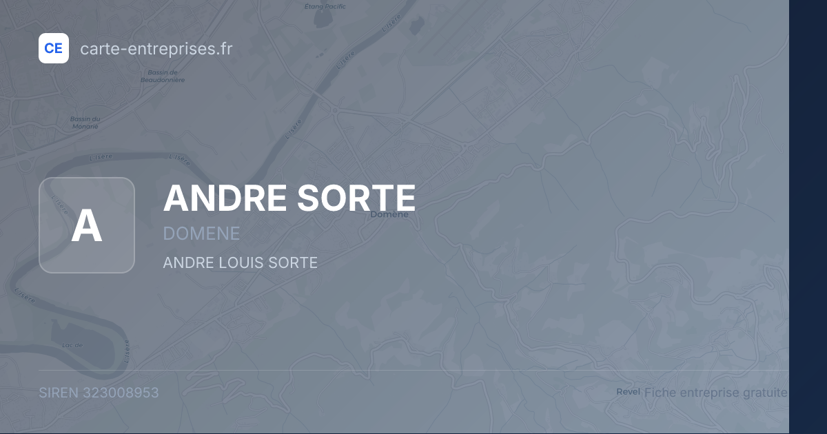 ANDRE SORTE — 323008953 — fiche entreprise