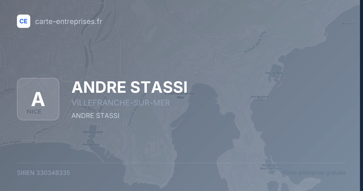 ANDRE STASSI — 330348335 — fiche entreprise