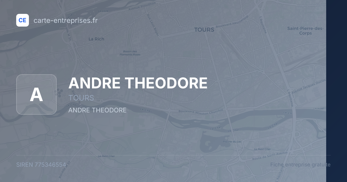 ANDRE THEODORE — 775346554 — fiche entreprise