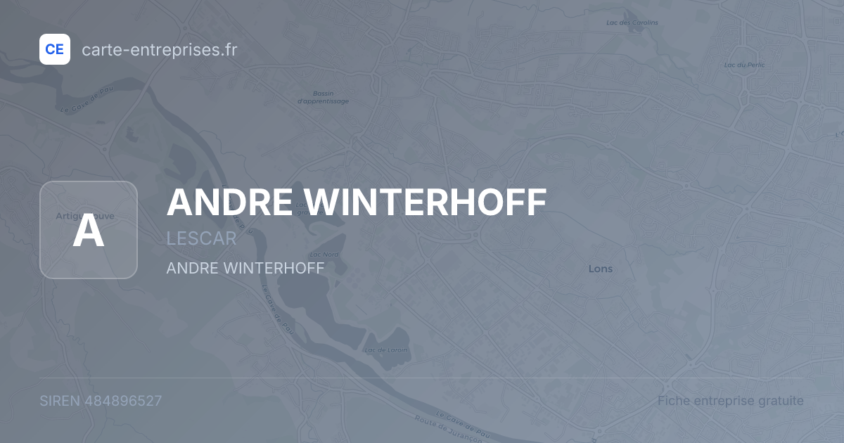 ANDRE WINTERHOFF — 484896527 — fiche entreprise