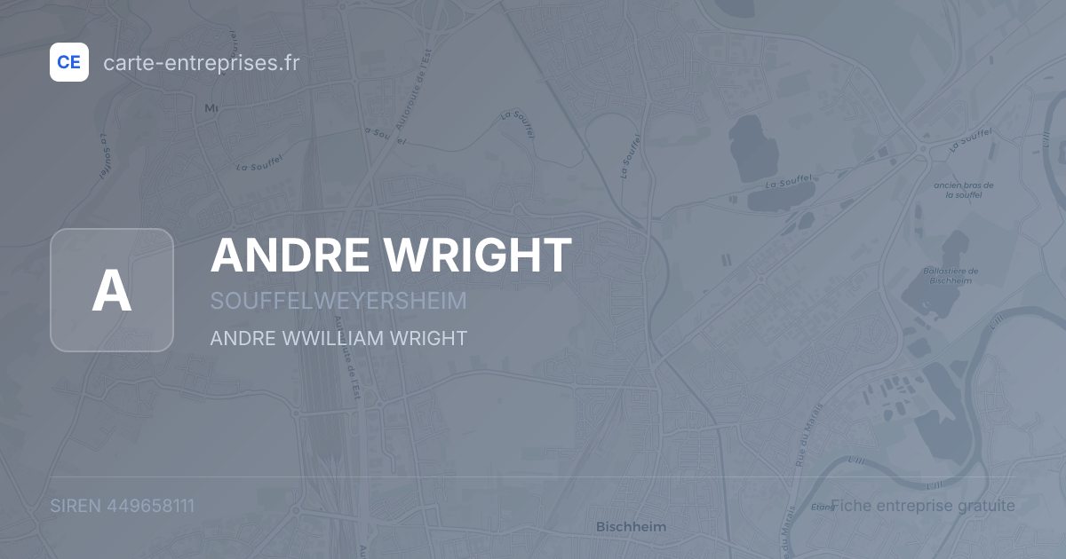 ANDRE WRIGHT — 449658111 — fiche entreprise