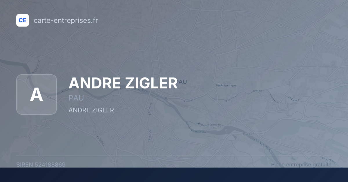 ANDRE ZIGLER — 524188869 — fiche entreprise