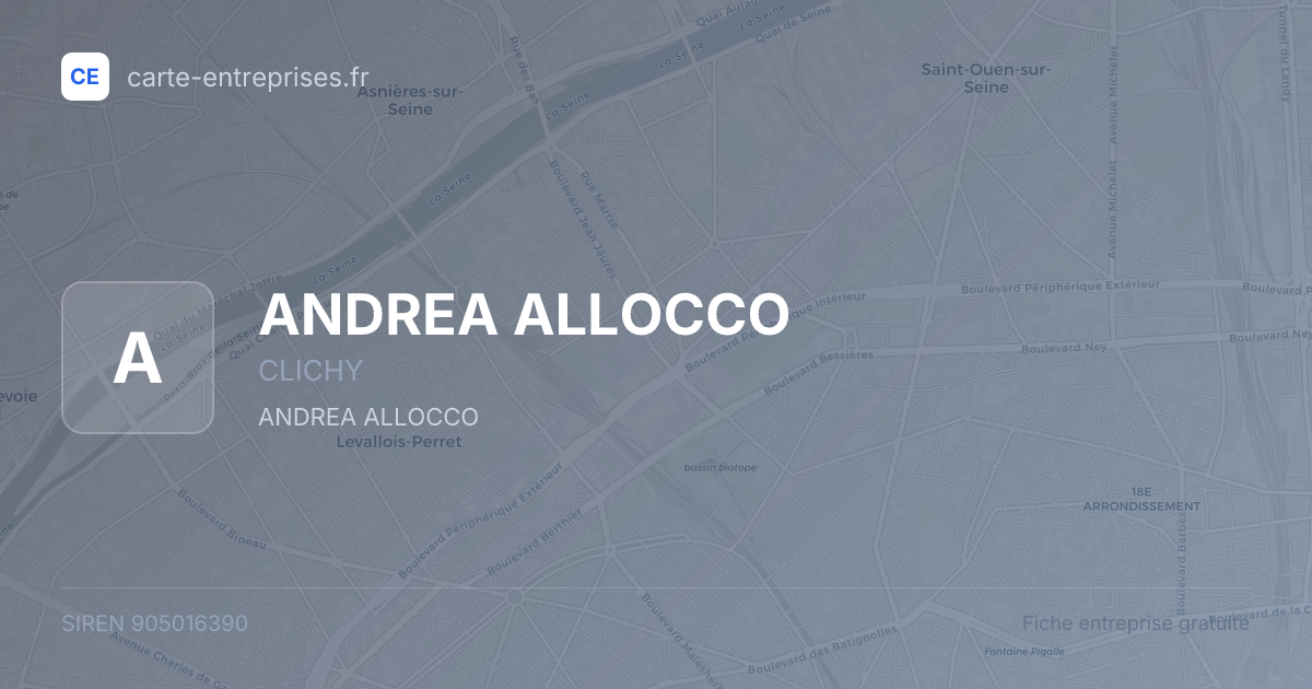 ANDREA ALLOCCO — 905016390 — fiche entreprise