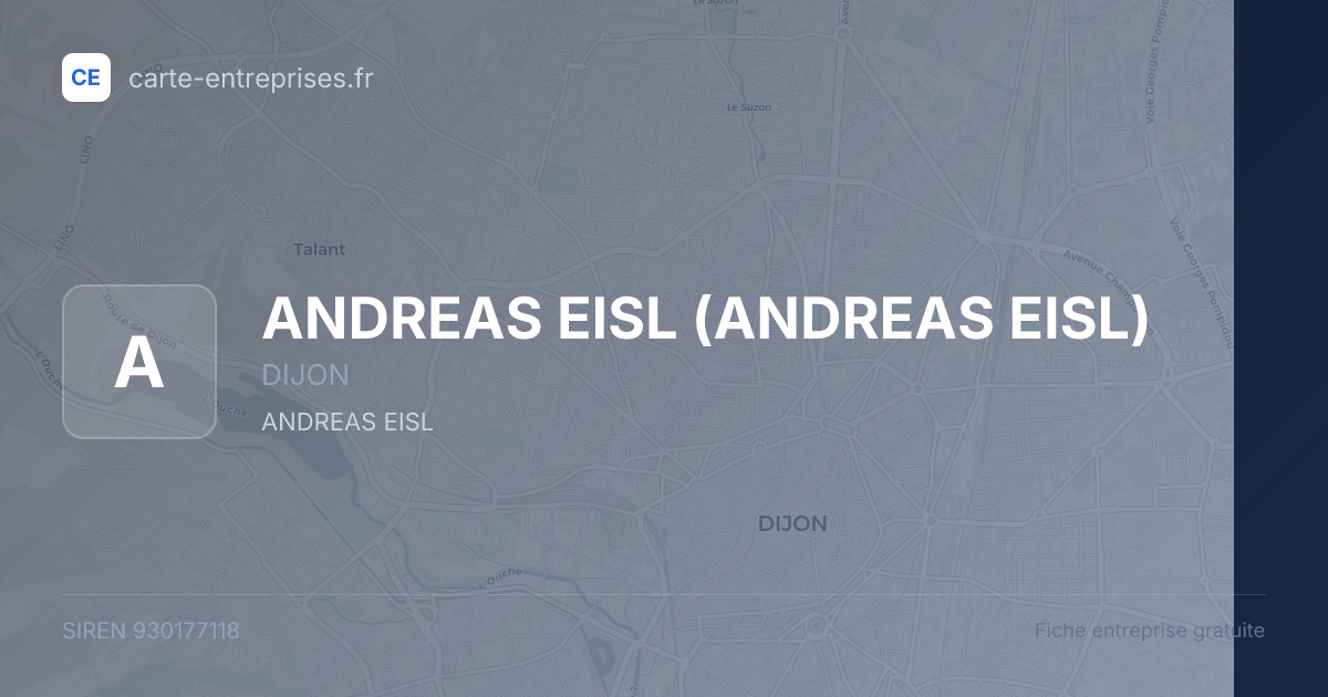 ANDREAS EISL — 930177118 — fiche entreprise