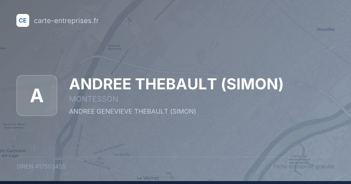 ANDREE THEBAULT (SIMON) — 417503455 — fiche entreprise