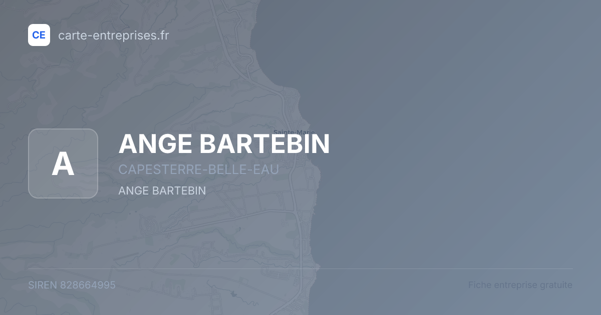 ANGE BARTEBIN — 828664995 — fiche entreprise