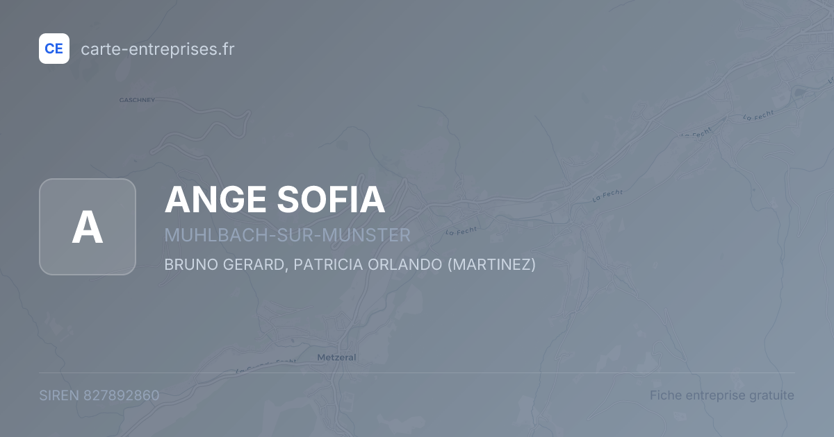 ANGE SOFIA — 827892860 — fiche entreprise