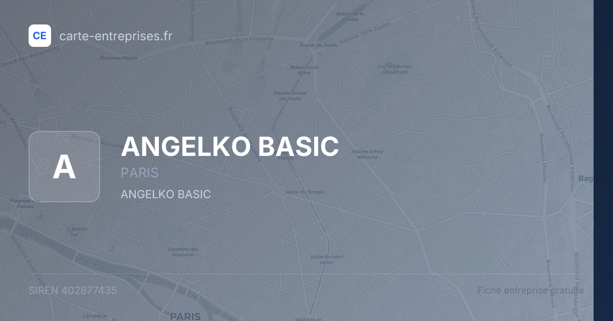 ANGELKO BASIC — 402877435 — fiche entreprise