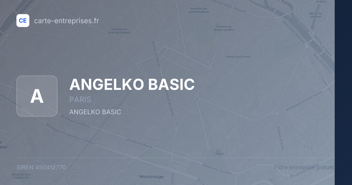 ANGELKO BASIC — 450412770 — fiche entreprise