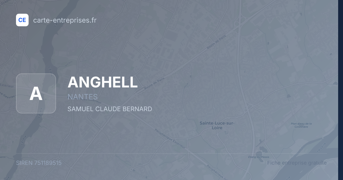 ANGHELL — 751189515 — fiche entreprise