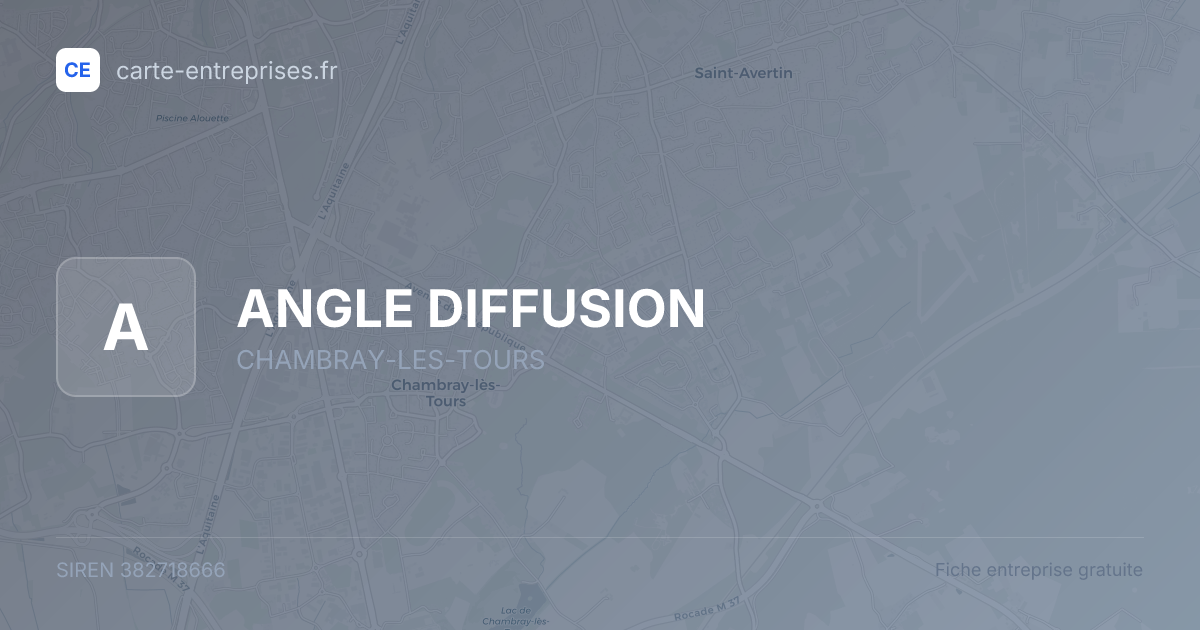 ANGLE DIFFUSION — 382718666 — fiche entreprise
