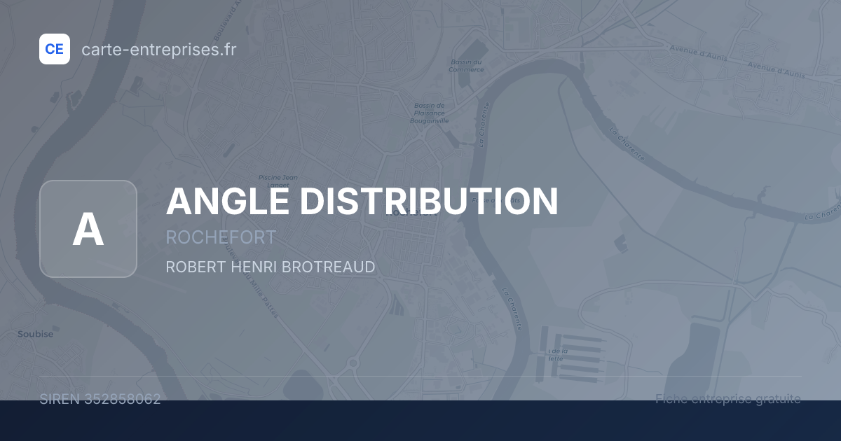 ANGLE DISTRIBUTION — 352858062 — fiche entreprise