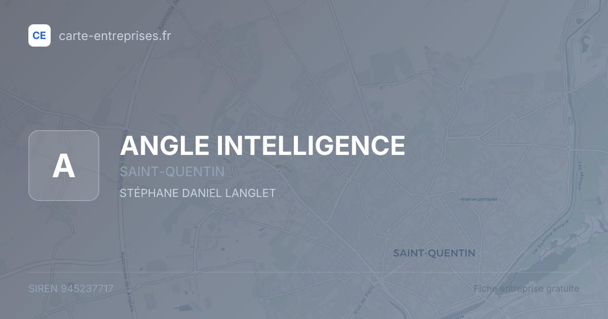 ANGLE INTELLIGENCE — 945237717 — fiche entreprise