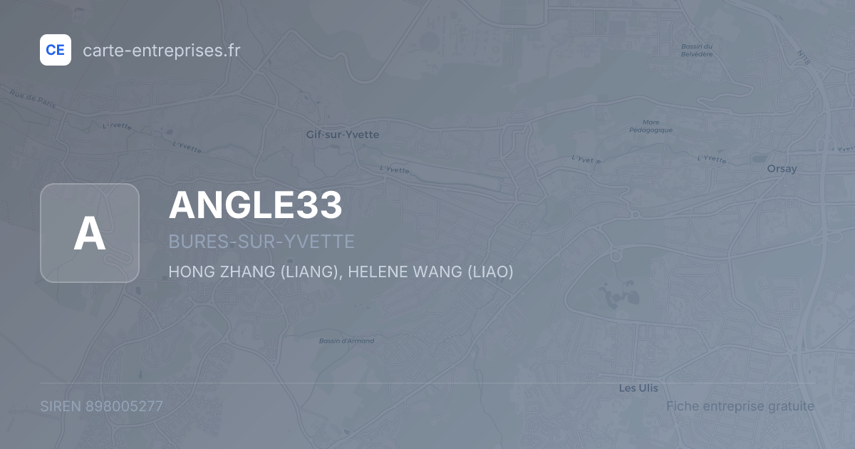 ANGLE33 — 898005277 — fiche entreprise