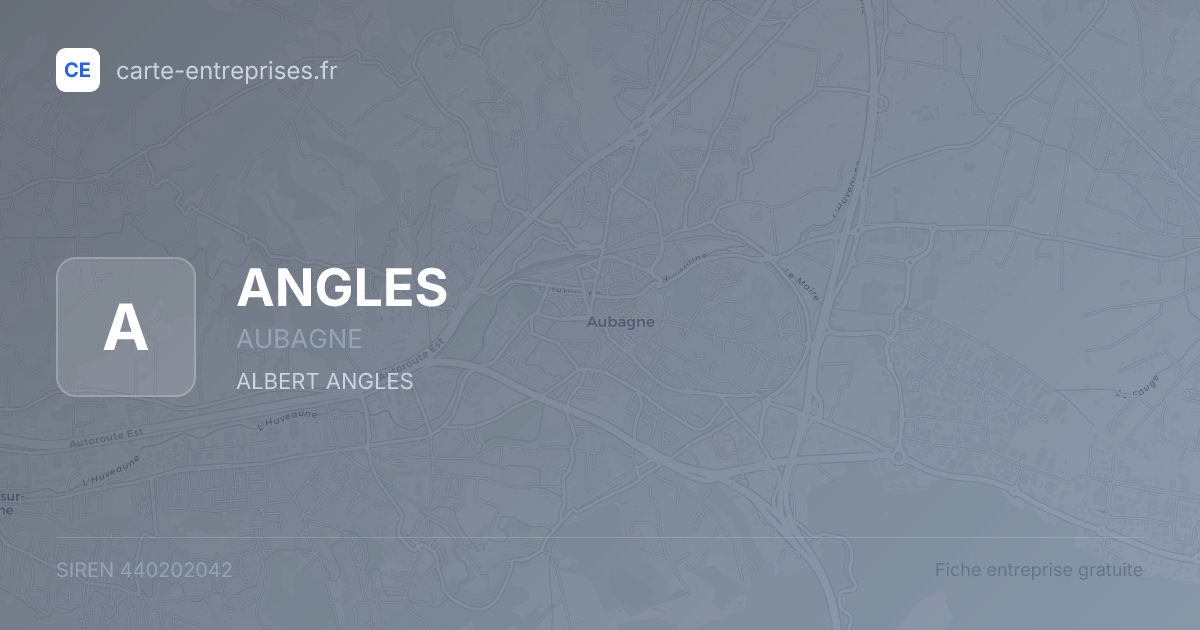 ANGLES — 440202042 — fiche entreprise