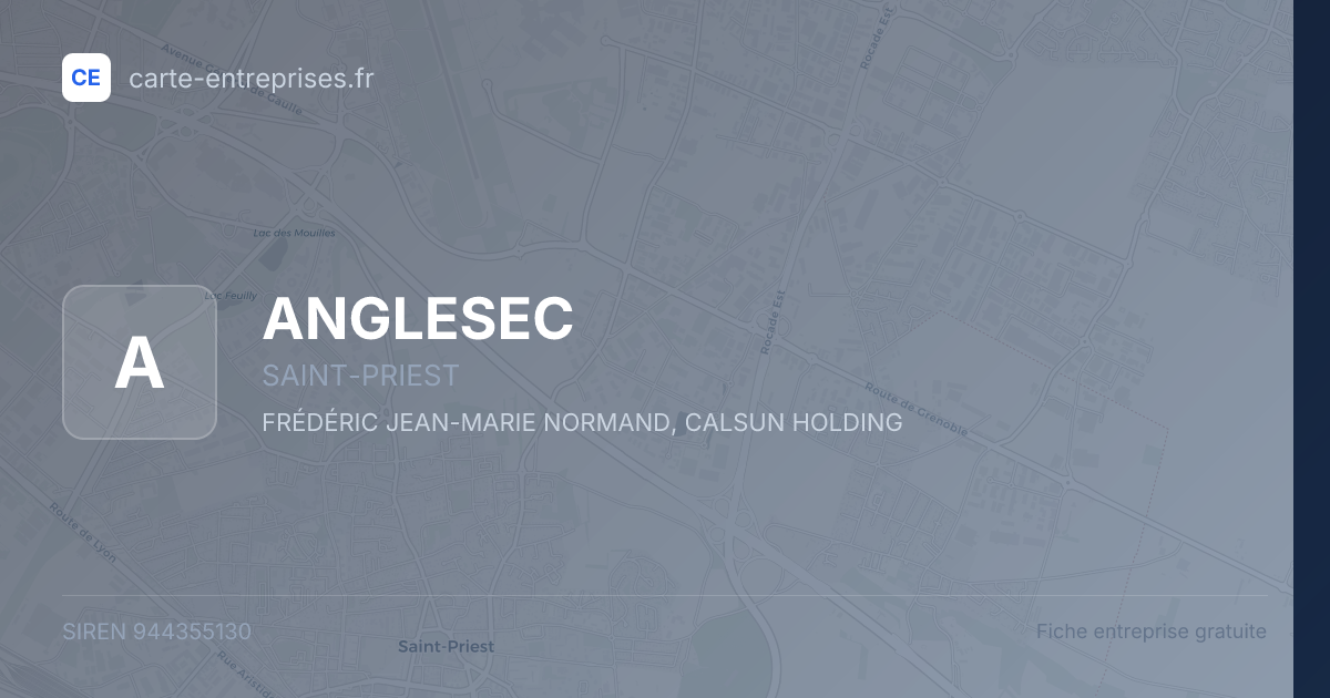 ANGLESEC — 944355130 — fiche entreprise