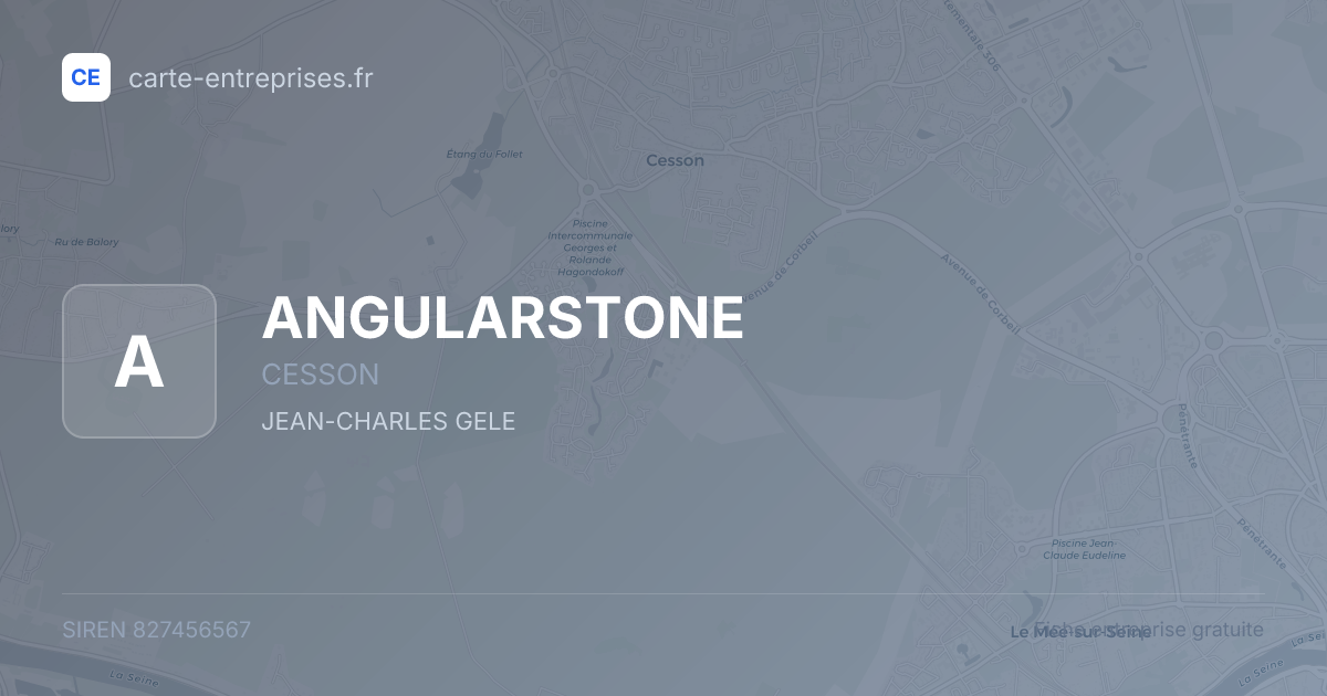 ANGULARSTONE — 827456567 — fiche entreprise