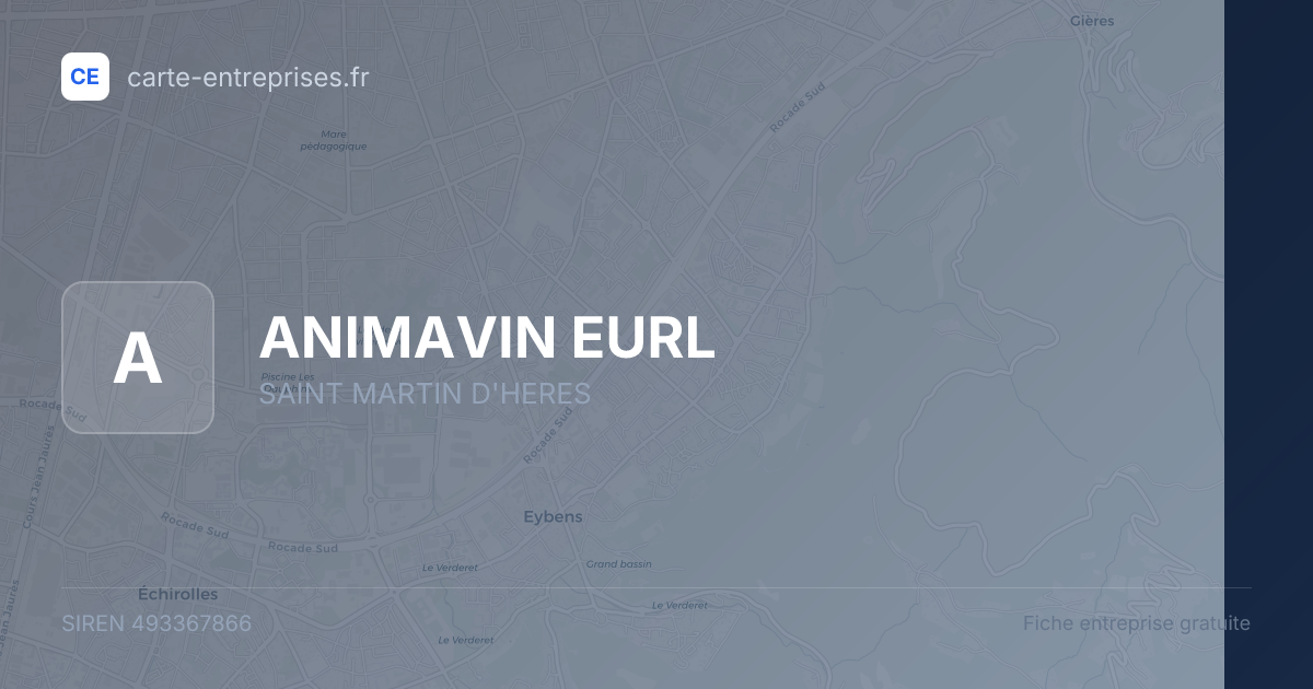 ANIMAVIN EURL — 493367866 — fiche entreprise
