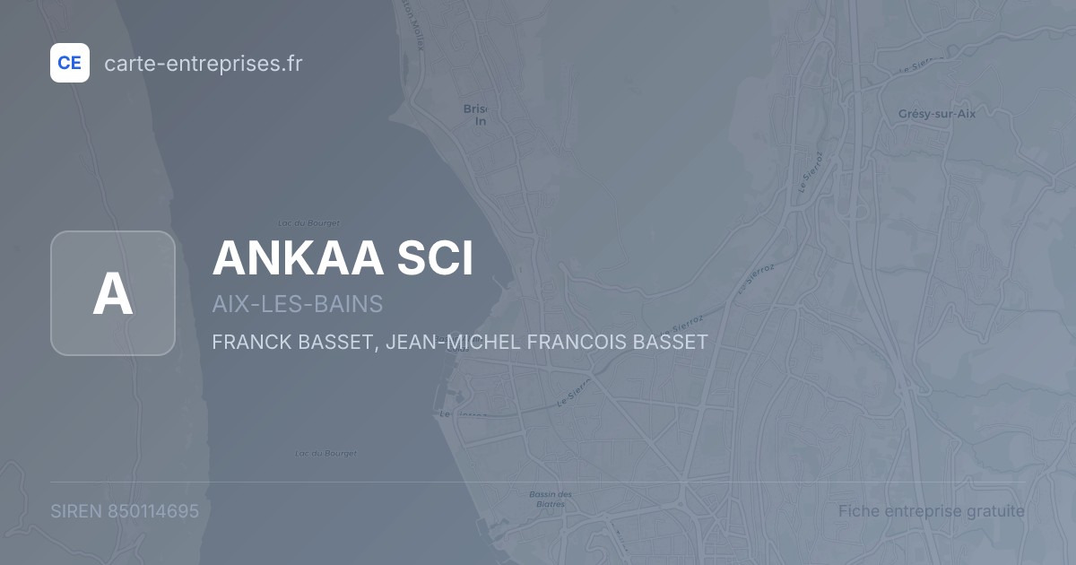 ANKAA SCI — 850114695 — fiche entreprise