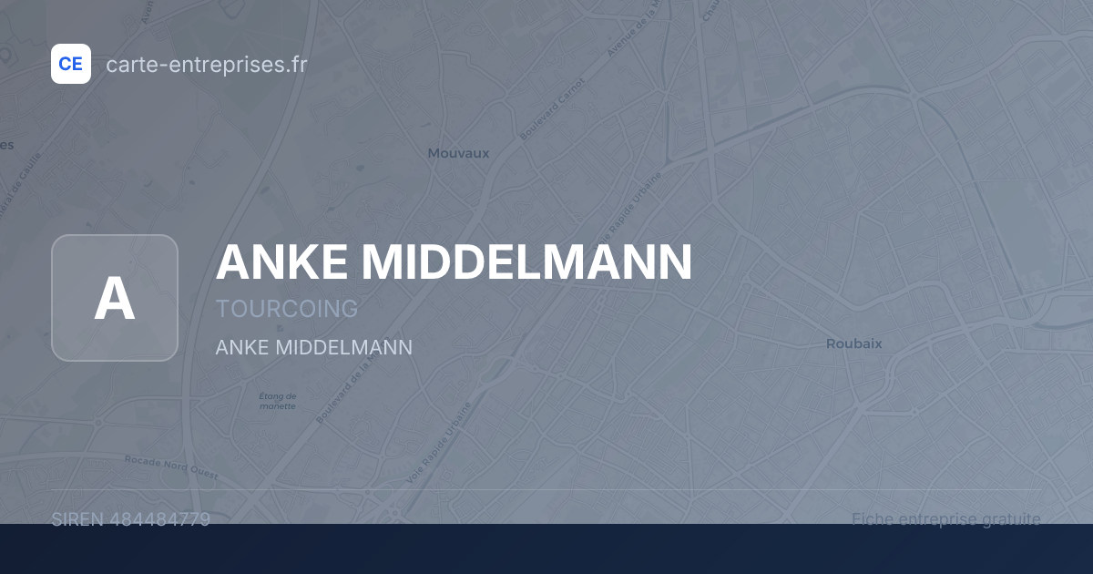 ANKE MIDDELMANN — 484484779 — fiche entreprise
