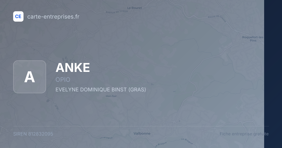 ANKE — 812832095 — fiche entreprise