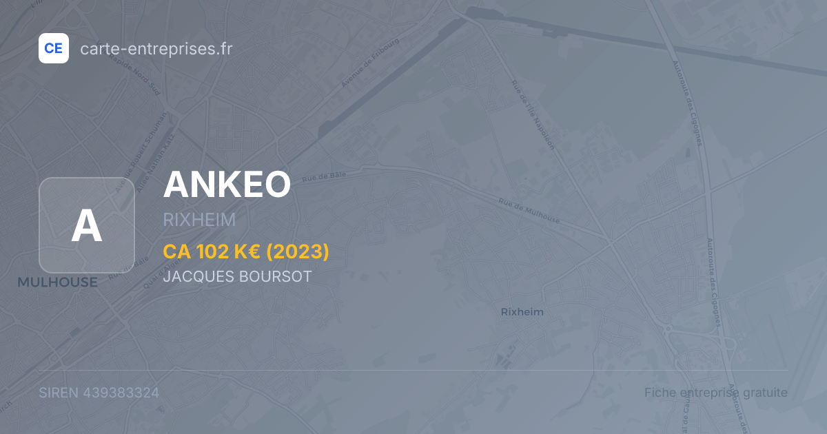ANKEO — 439383324 — fiche entreprise