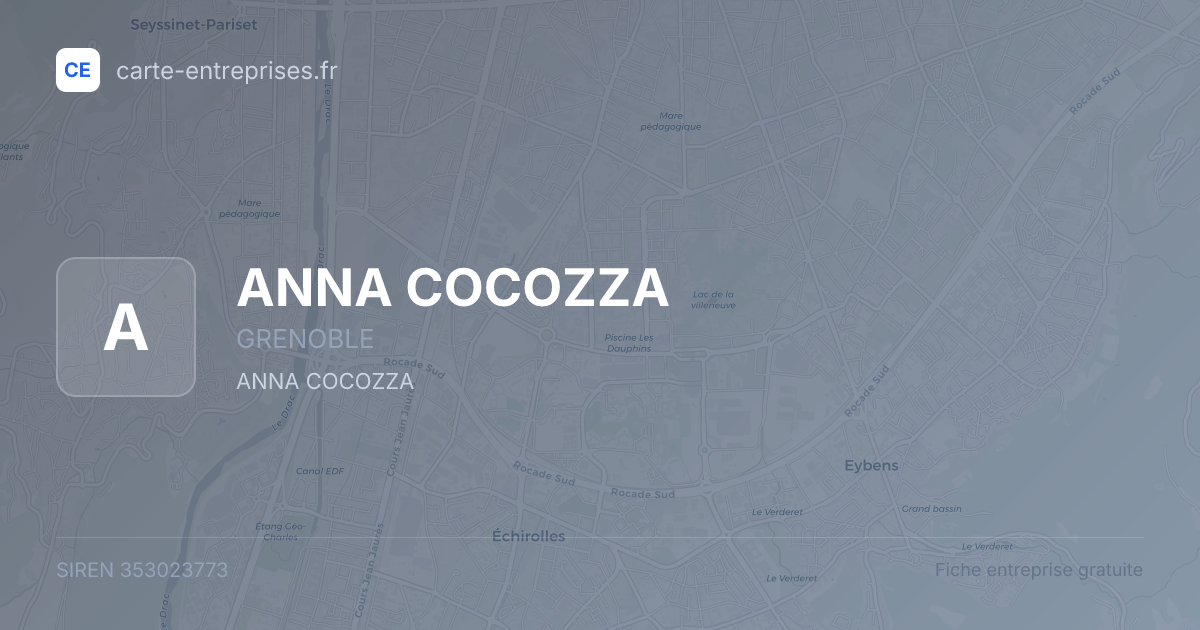 ANNA COCOZZA — 353023773 — fiche entreprise
