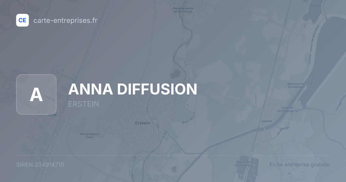 ANNA DIFFUSION — 334914710 — fiche entreprise