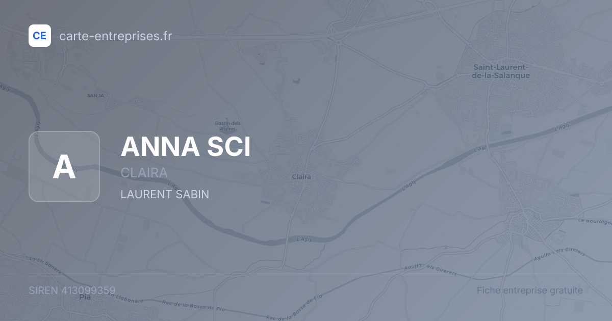 ANNA SCI — 413099359 — fiche entreprise