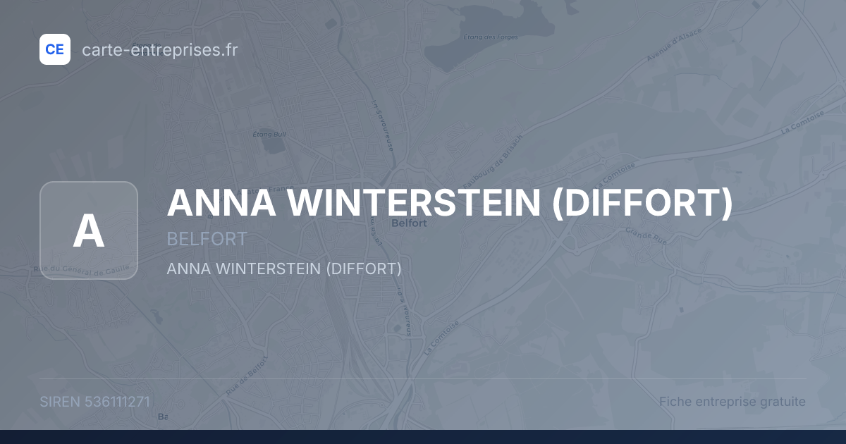 ANNA WINTERSTEIN (DIFFORT) — 536111271 — fiche entreprise