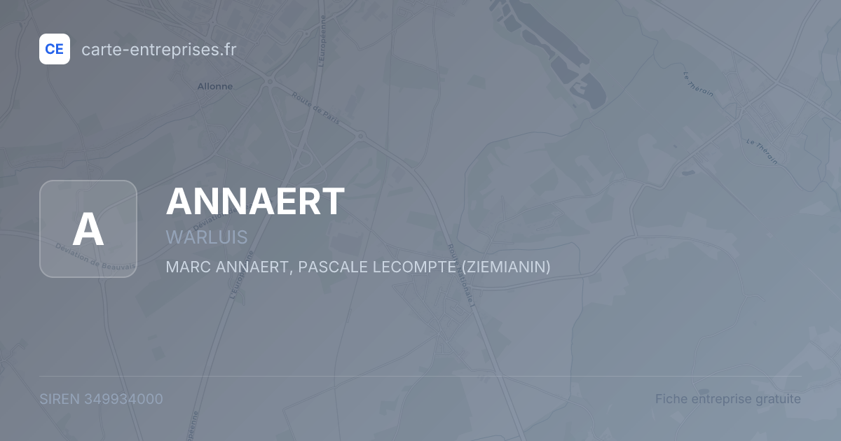 ANNAERT — 349934000 — fiche entreprise