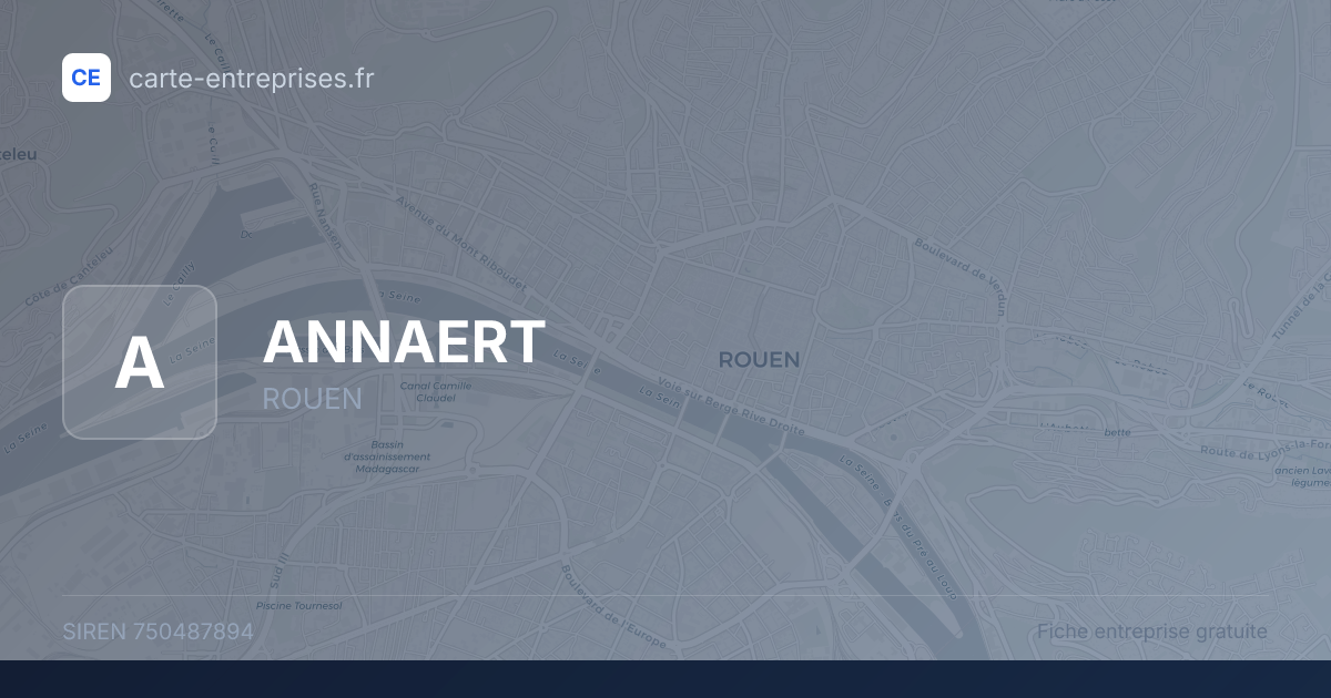 ANNAERT — 750487894 — fiche entreprise