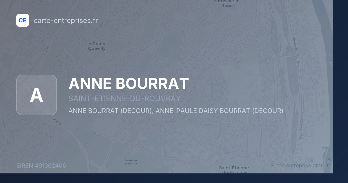 ANNE BOURRAT — 491362406 — fiche entreprise