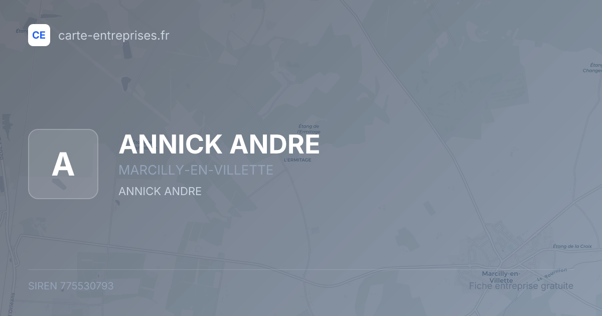 ANNICK ANDRE — 775530793 — fiche entreprise