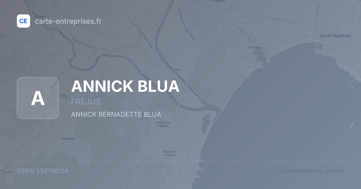 ANNICK BLUA — 334786134 — fiche entreprise