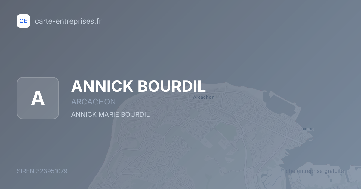 ANNICK BOURDIL — 323951079 — fiche entreprise