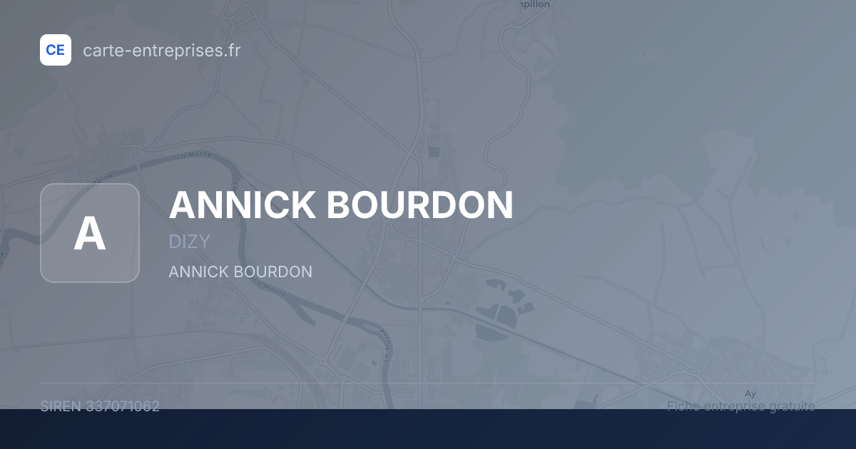 ANNICK BOURDON — 337071062 — fiche entreprise
