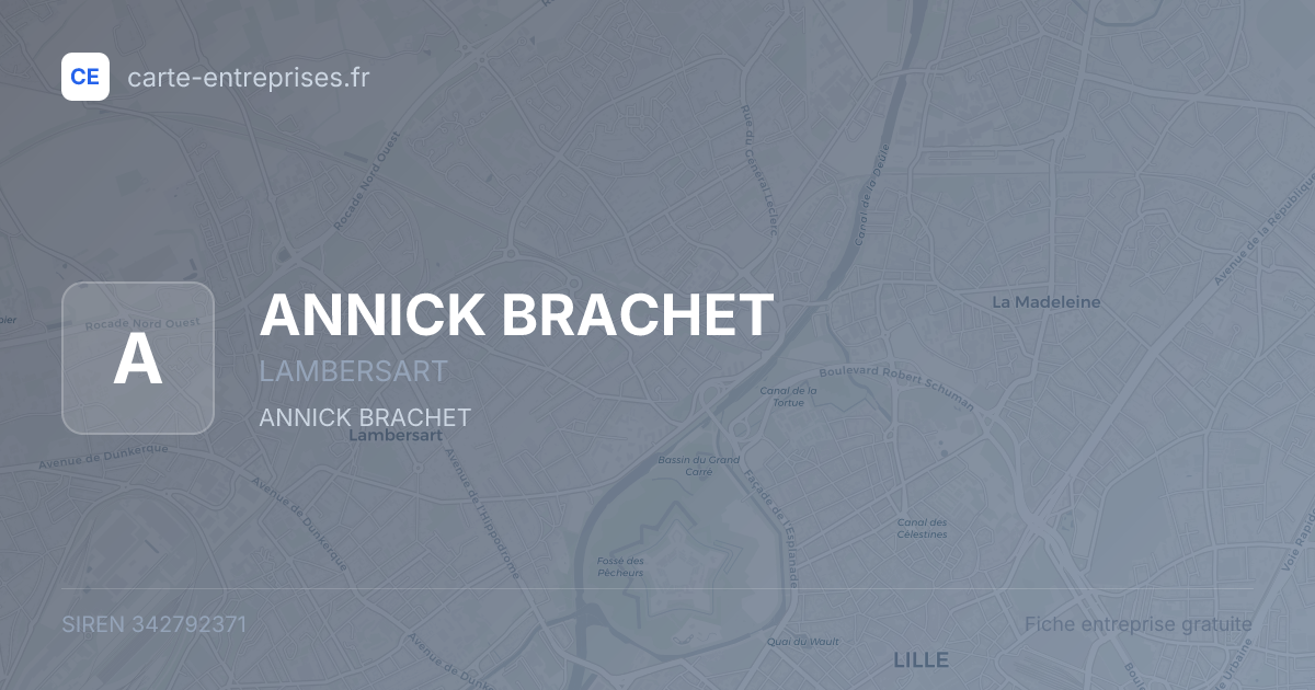 ANNICK BRACHET — 342792371 — fiche entreprise