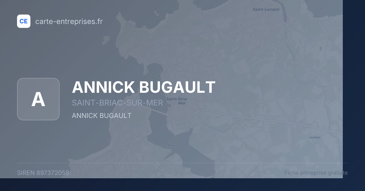ANNICK BUGAULT — 897372058 — fiche entreprise