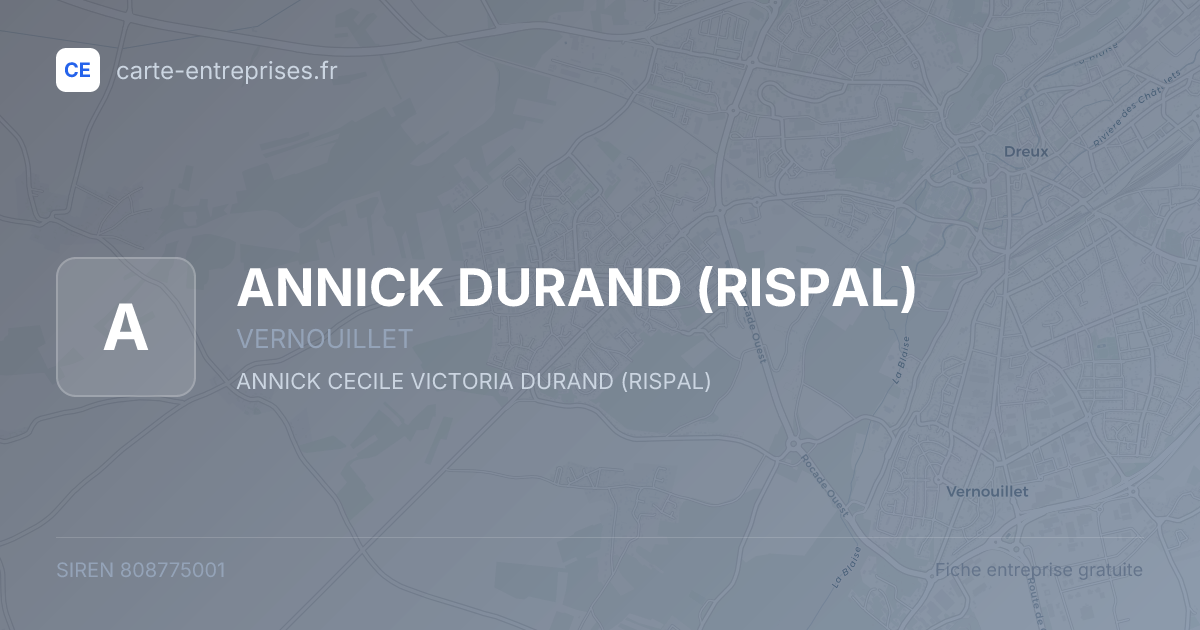 ANNICK DURAND (RISPAL) — 808775001 — fiche entreprise