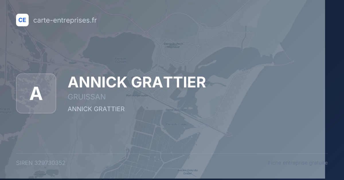 ANNICK GRATTIER — 329730352 — fiche entreprise