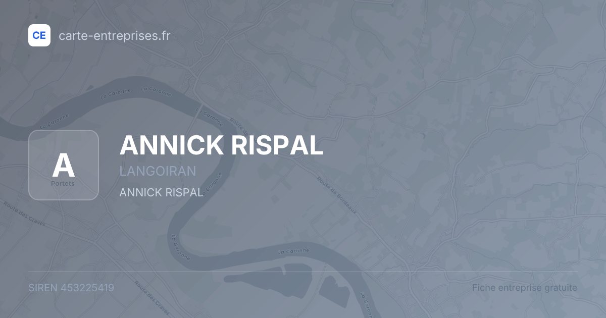 ANNICK RISPAL — 453225419 — fiche entreprise
