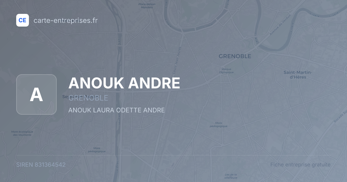 ANOUK ANDRE — 831364542 — fiche entreprise
