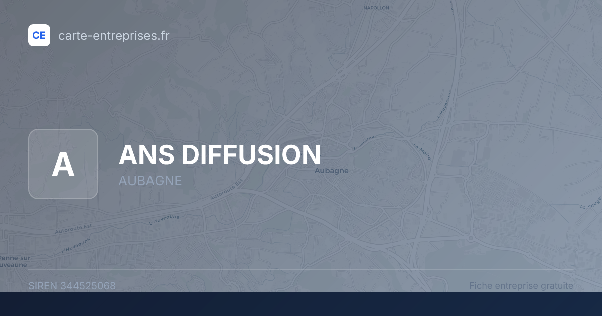 ANS DIFFUSION — 344525068 — fiche entreprise